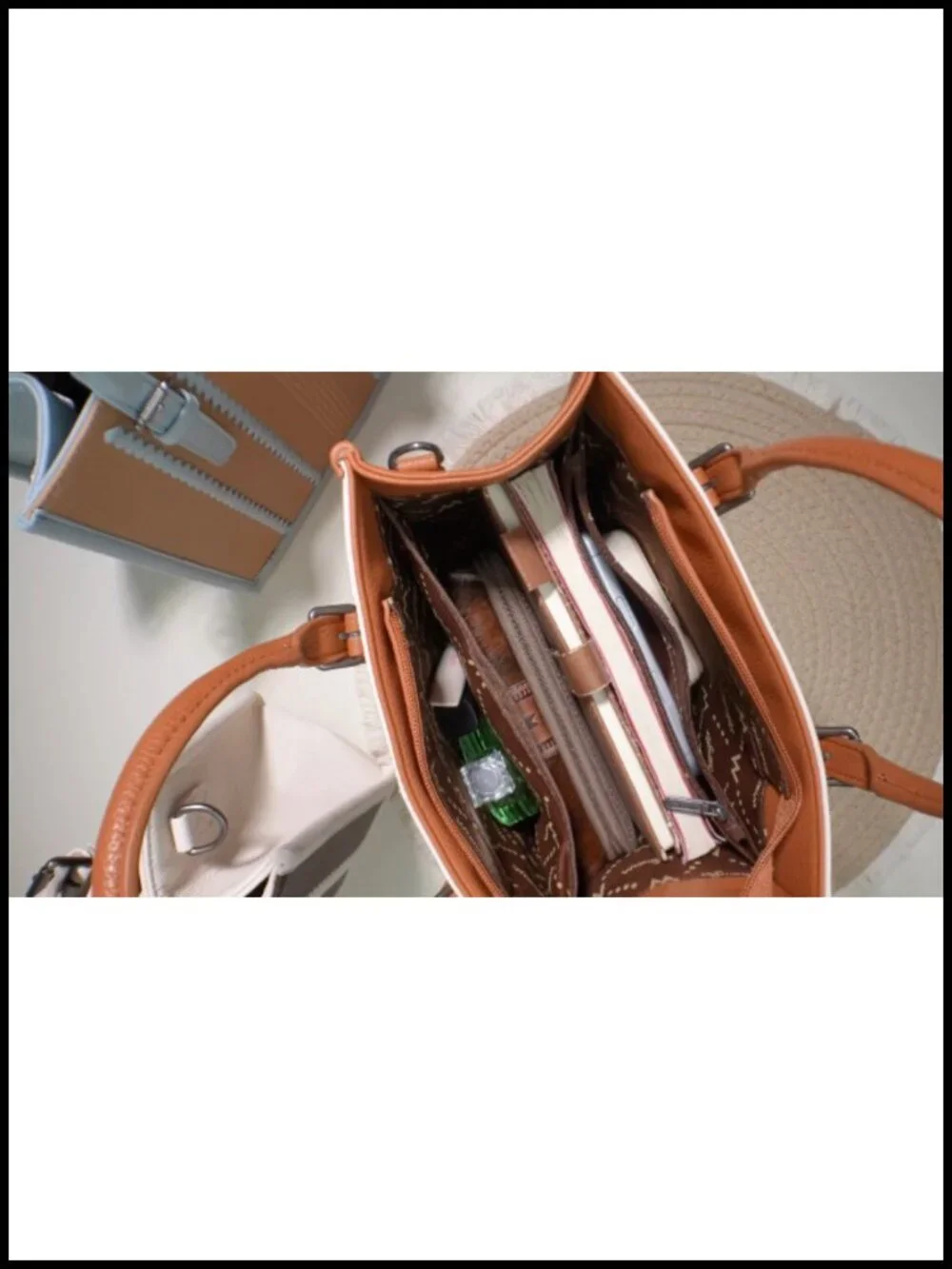 PU Leather Braided Boho Tote Bag Vintage Western Satchel Crossbody with Strap
